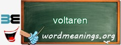 WordMeaning blackboard for voltaren